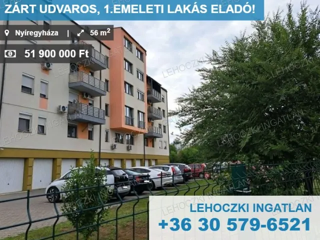 Eladó lakás Nyíregyháza, Örökösföld 56 nm