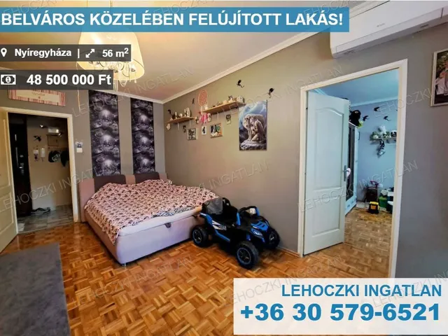 Eladó lakás Nyíregyháza, Belváros 56 nm