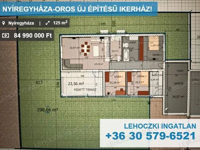 Eladó ház Nyíregyháza, Oros 125 nm