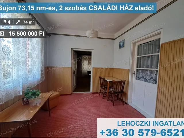 Eladó ház Buj 74 nm