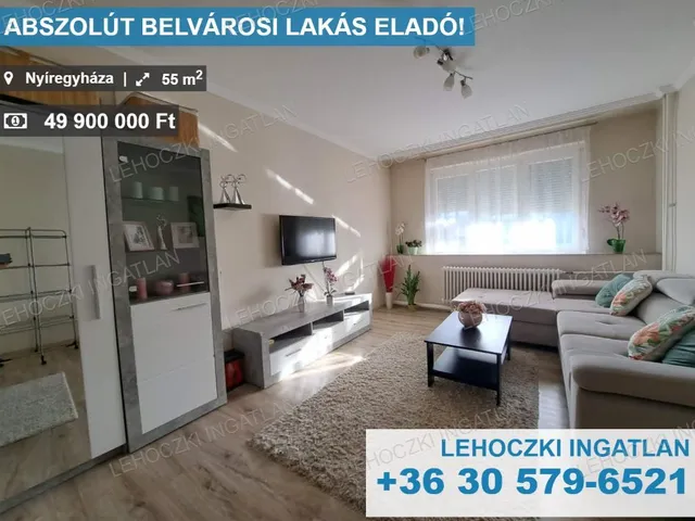 Eladó lakás Nyíregyháza, Belváros 55 nm