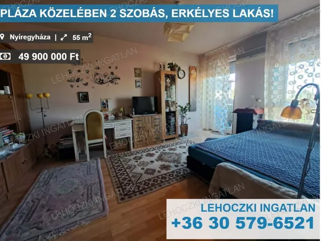 Eladó lakás Nyíregyháza, Örökösföld 55 nm