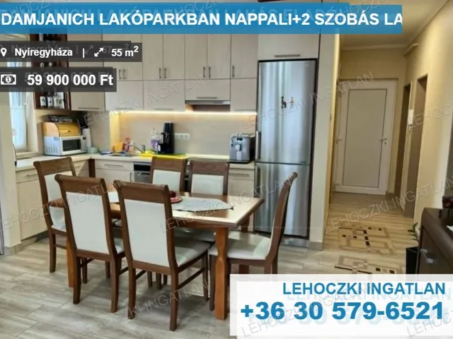 Eladó lakás Nyíregyháza 55 nm