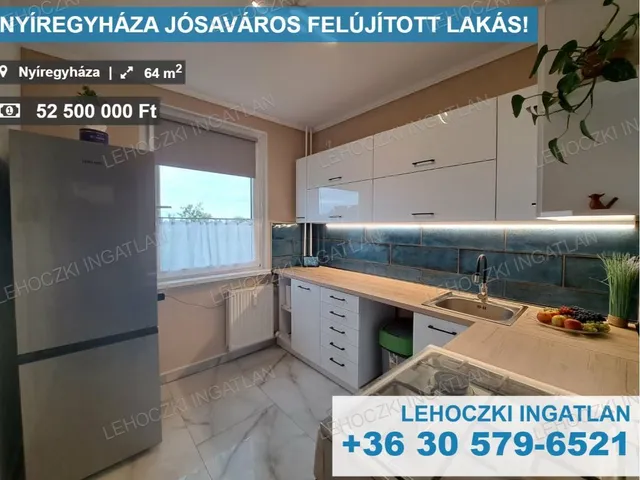 Eladó lakás Nyíregyháza, Jósaváros 64 nm
