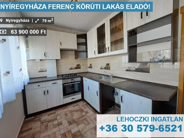 Eladó lakás Nyíregyháza, Belváros 79 nm