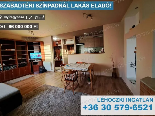 Eladó lakás Nyíregyháza, Belváros 74 nm