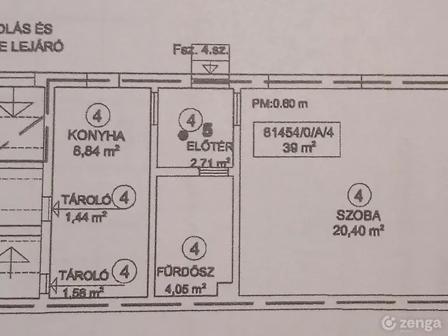 Eladó lakás Budapest XV. kerület 39 nm