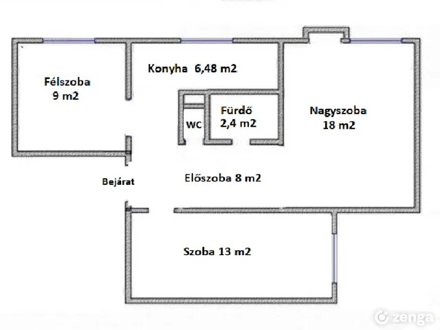 Eladó lakás Budapest XXII. kerület, Budatétény 58 nm