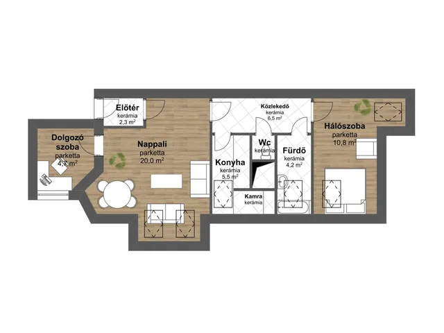 Eladó lakás Budapest XIV. kerület, Alsórákos 56 nm