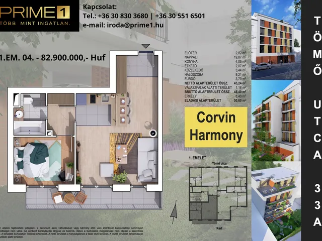 Eladó lakás Budapest XVIII. kerület 46 nm