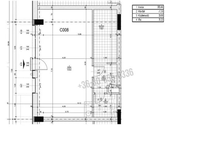 Eladó kereskedelmi és ipari ingatlan Budapest IX. kerület 50 nm