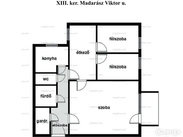 Eladó lakás Budapest XIII. kerület, Angyalföld 58 nm