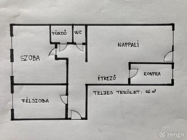 Eladó lakás Budapest XI. kerület, Gazdagrét 66 nm
