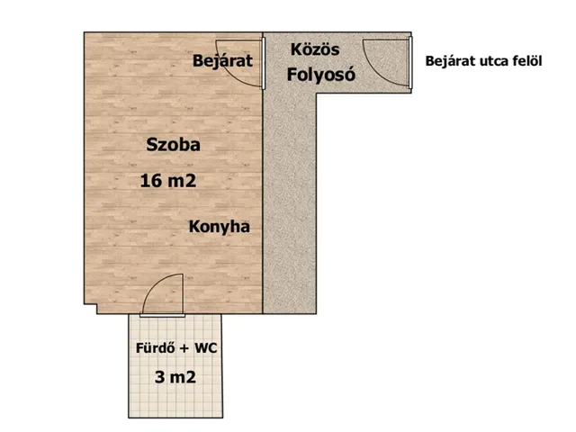 Eladó lakás Budapest VIII. kerület, Corvin negyed 19 nm