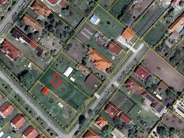 Eladó telek Bordány 1167 nm