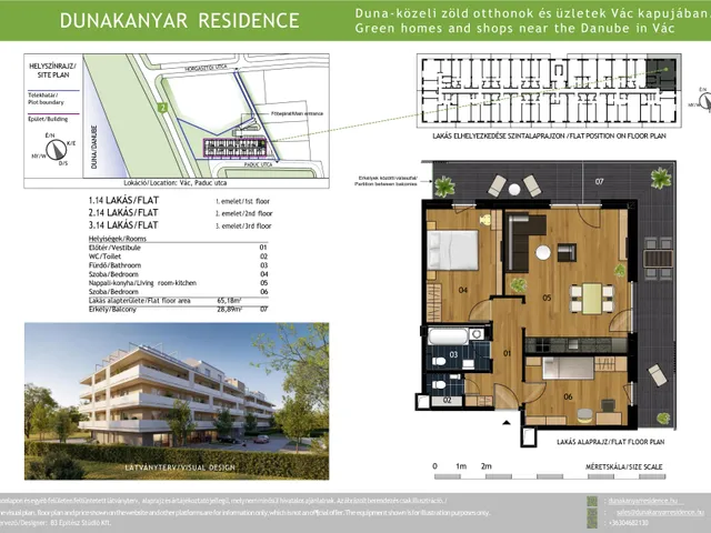 Eladó lakás Vác, Déli lakóterület 65 nm