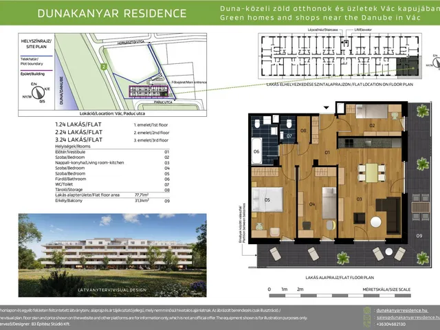 Eladó lakás Vác, Václiget 78 nm