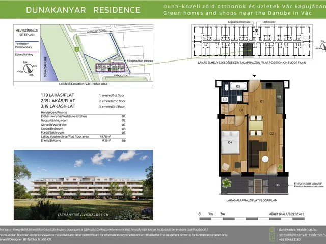 Eladó lakás Vác, Václiget 41 nm