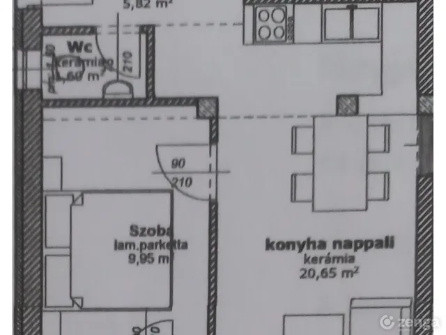 Eladó lakás Nagytarcsa 42 nm