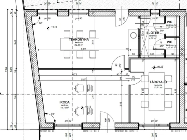 Eladó kereskedelmi és ipari ingatlan Szeged, Újrókus 62 nm