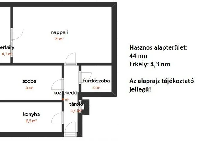 Eladó lakás Budapest XVIII. kerület 44 nm