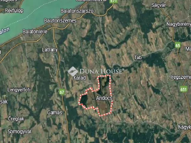 Eladó telek Andocs 8176 nm
