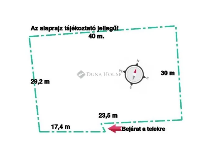 Eladó telek Ságvár 992 nm