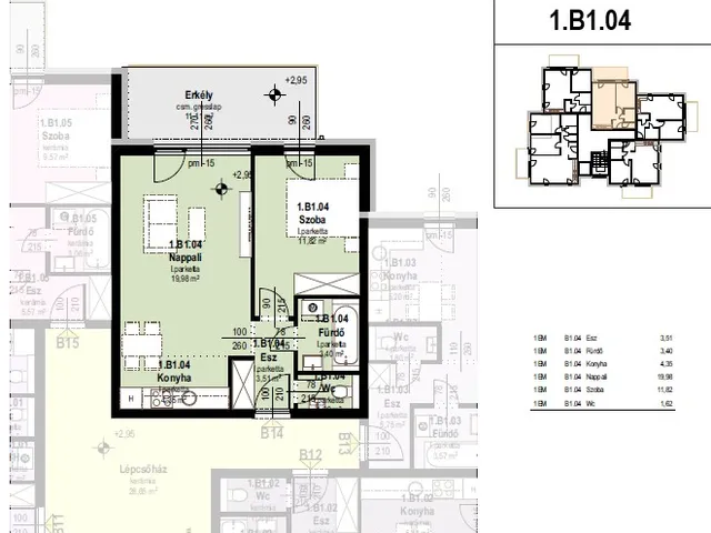 Eladó lakás Tatabánya 46 nm