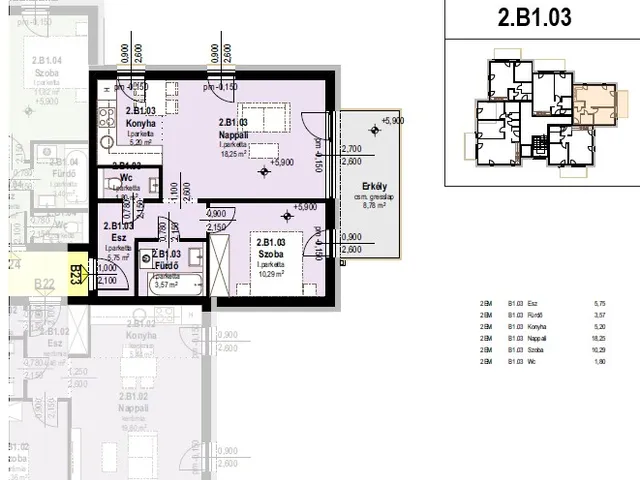 Eladó lakás Tatabánya 46 nm