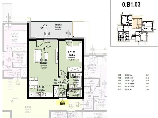 Eladó lakás Tatabánya 46 nm