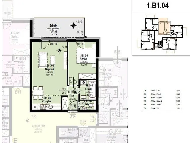 Eladó lakás Tatabánya 46 nm