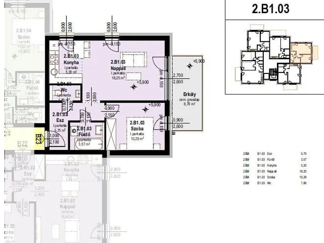 Eladó lakás Tatabánya 46 nm