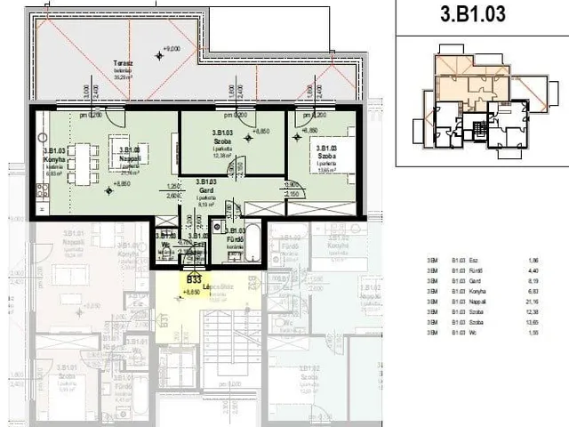 Eladó lakás Tatabánya 73 nm