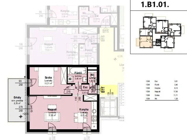 Eladó lakás Tatabánya 45 nm