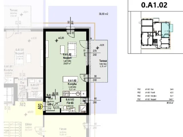 Eladó lakás Tatabánya 37 nm