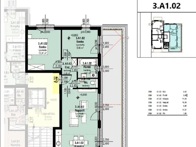 Eladó lakás Tatabánya 63 nm