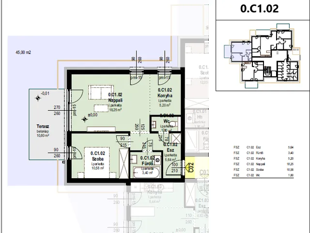 Eladó lakás Tatabánya 46 nm