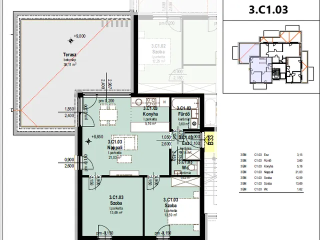 Eladó lakás Tatabánya 63 nm