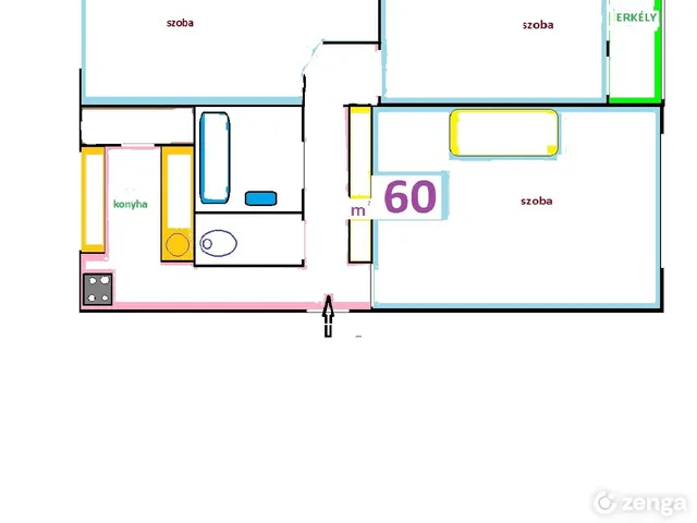 Eladó lakás Szeged, Felsőváros 60 nm