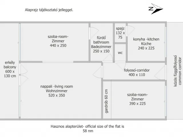 Kiadó lakás Salgótarján 58 nm