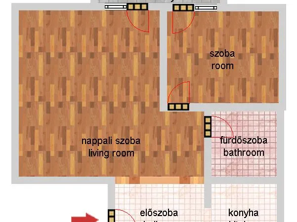 Eladó lakás Budapest IX. kerület 45 nm