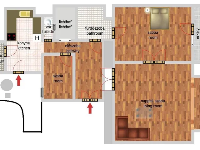 Kiadó lakás Budapest V. kerület, Belváros 86 nm
