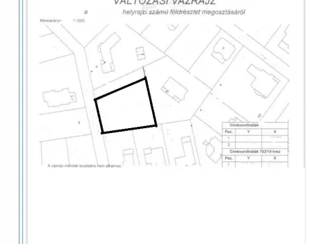 Eladó telek Telki 1251 nm