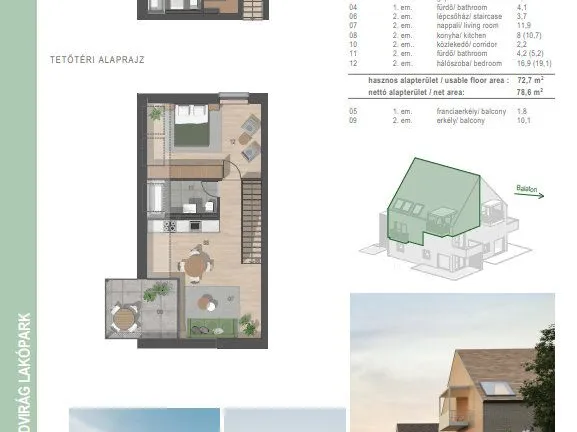 Eladó lakás Balatonfüred 79 nm