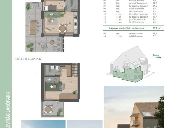 Eladó lakás Balatonfüred 84 nm