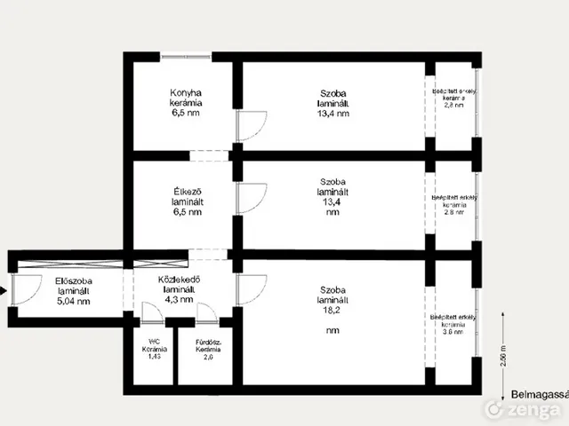 Eladó lakás Debrecen, Újkert, Borbíró tér 76 nm