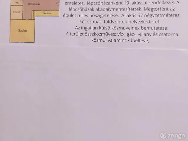 Eladó lakás Nagykanizsa 57 nm