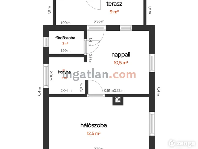 Eladó üdülő és hétvégi ház Rácalmás 36 nm