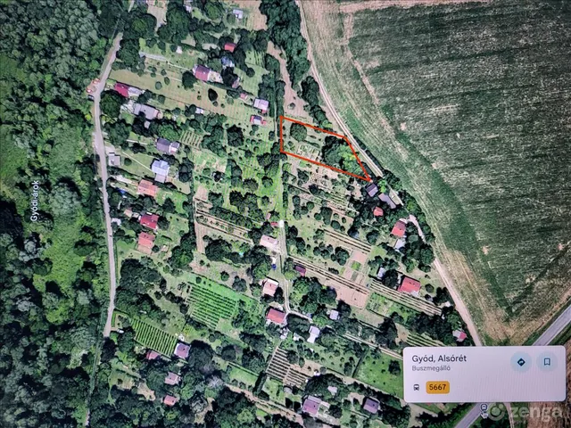 Eladó telek Gyód 976 nm
