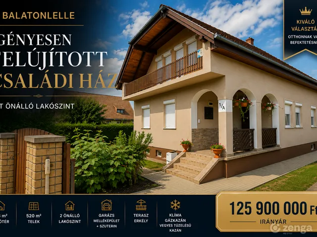 Eladó ház Balatonlelle 178 nm